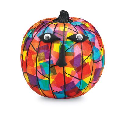 tissue paper pumpkin